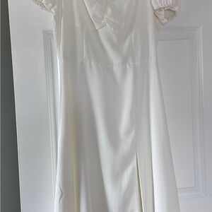 Alexia Admor Cream Puff Sleeve Wedding Sundress